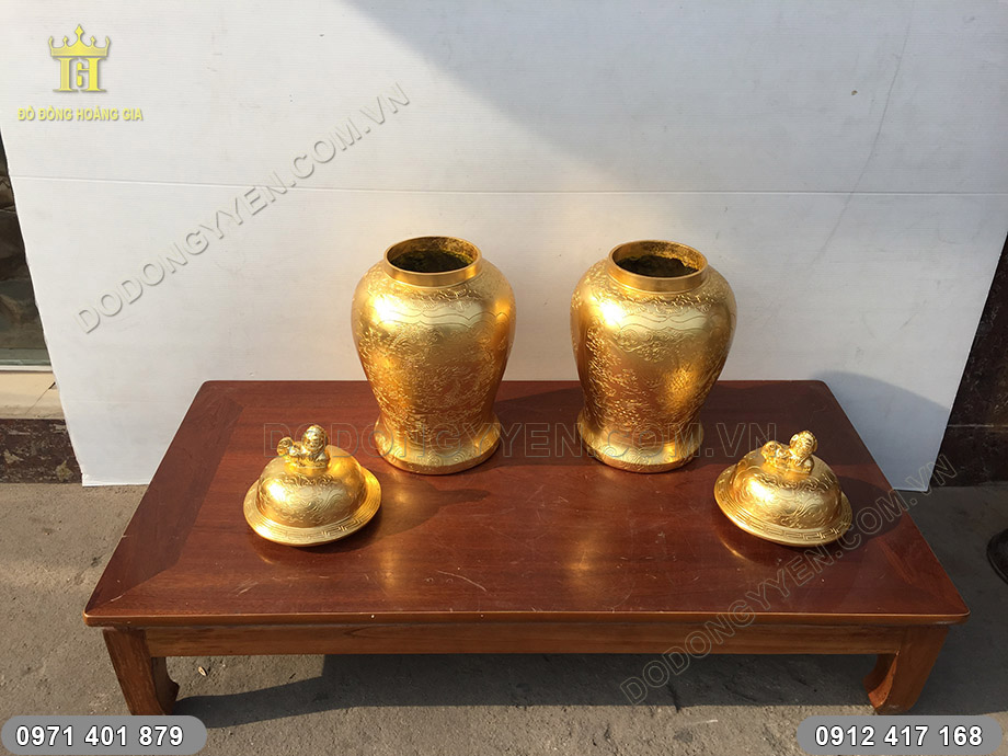 ch&oacute;e đồng d&aacute;t v&agrave;ng 62cm
